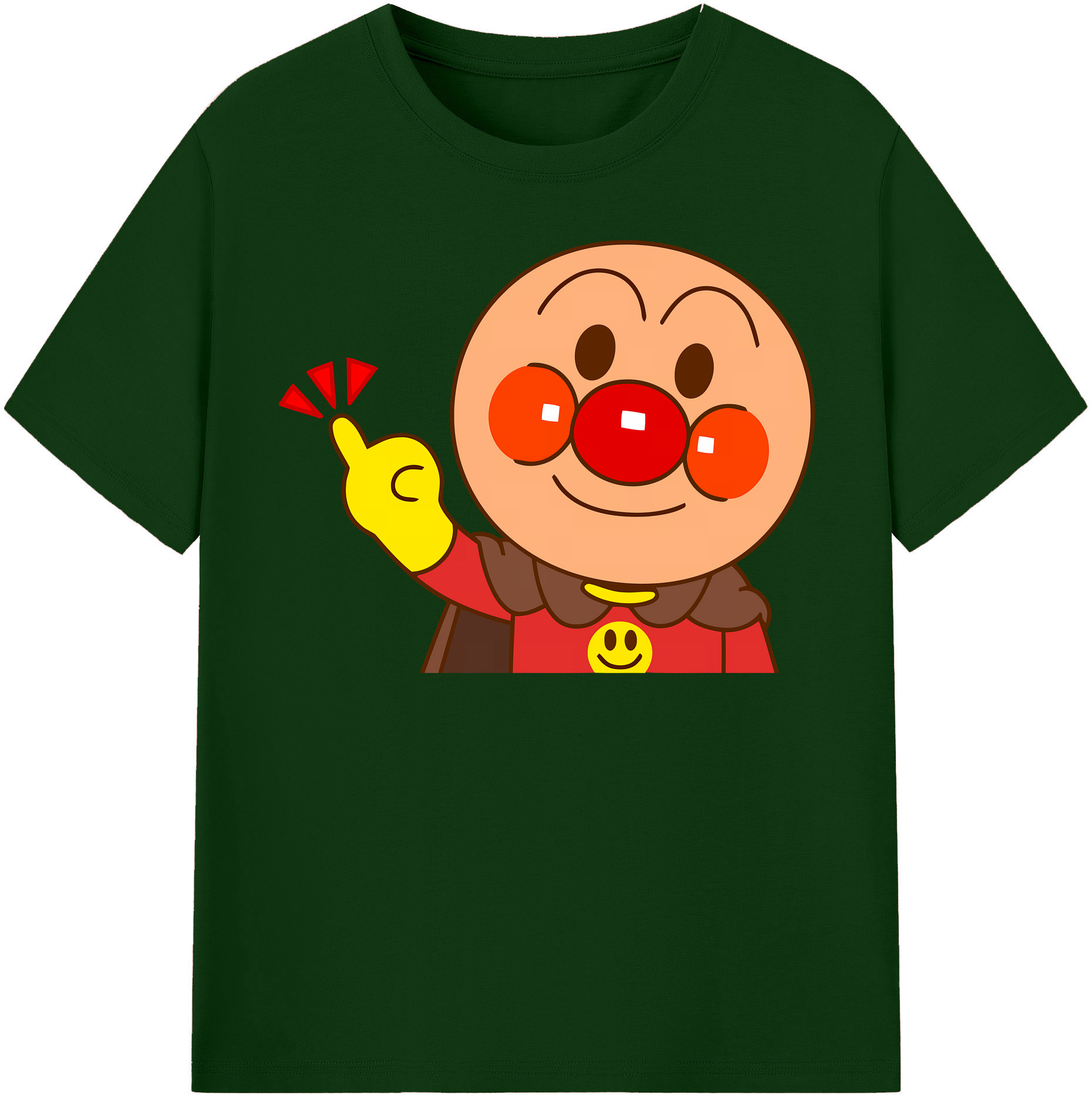（画像用） アンパンマン Anpanman 綿100％半袖Tシャツ（フロントプリント）